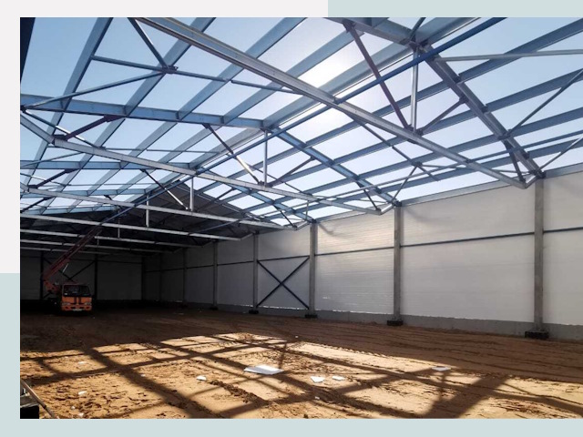 Строительство сенохранилищ в Соль-илецке