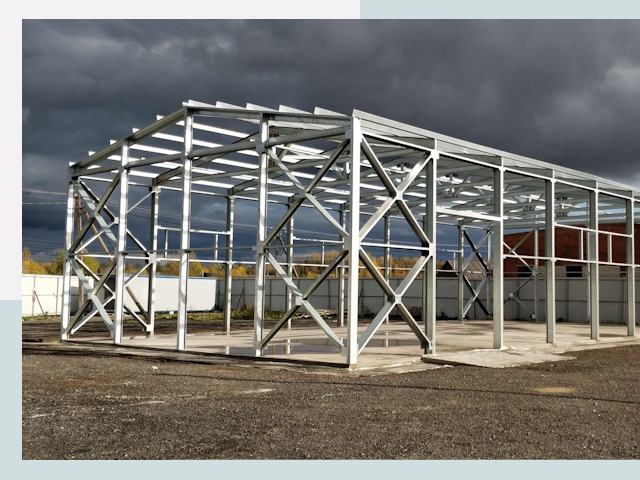 Двускатные ангары в Соль-Илецк от 625 руб. за квадрат