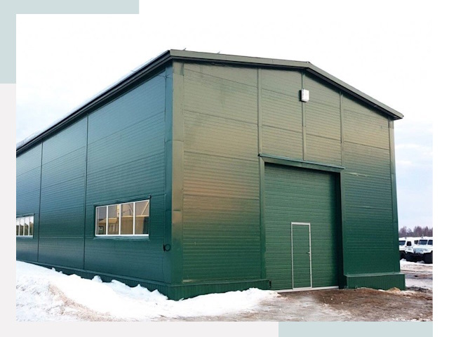 Двускатные ангары в Соль-илецке