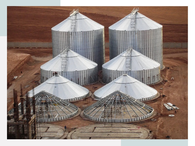 Строительство зерновых силосов в Соль-илецке