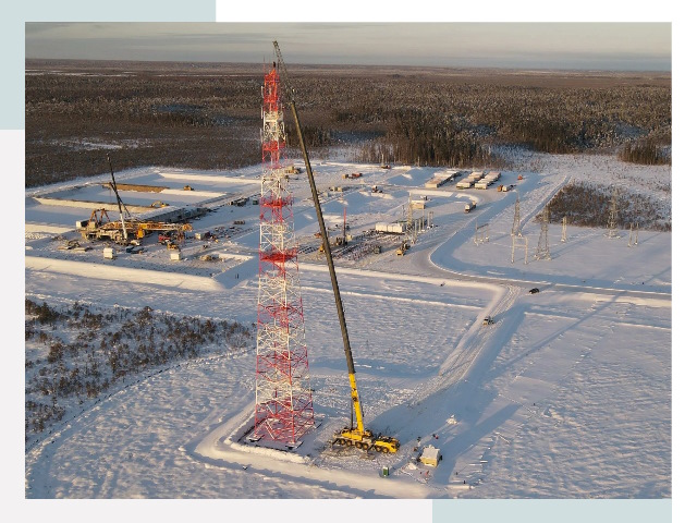 Мачты связи в Соль-илецке