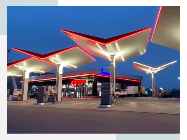 Навесы для АЗС в Соль-илецке