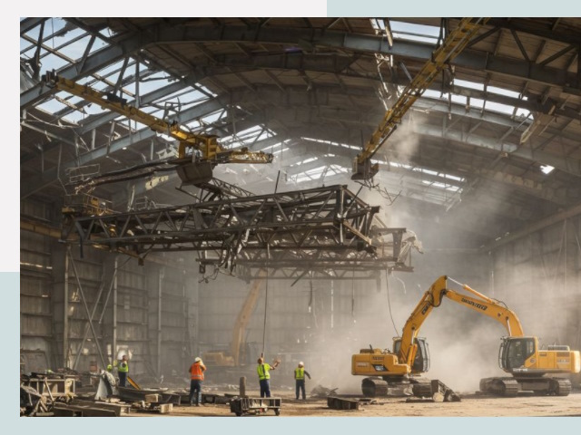 Демонтаж ангаров в Соль-илецке от 625 руб. за м²