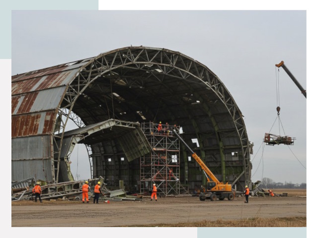 Демонтаж ангаров в Соль-илецке
